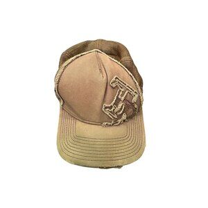 Tampa Bay Rays New Era Genuine Merchandise Trucker Hat Brown OS Distressed